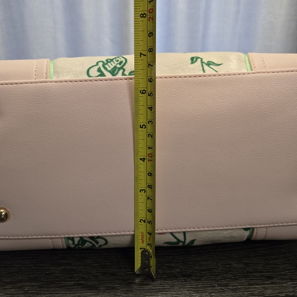 NWT JUICY Couture Retro Velour Daydreamer Cherry Tote In Pink And Cream. - Picture 13 of 13